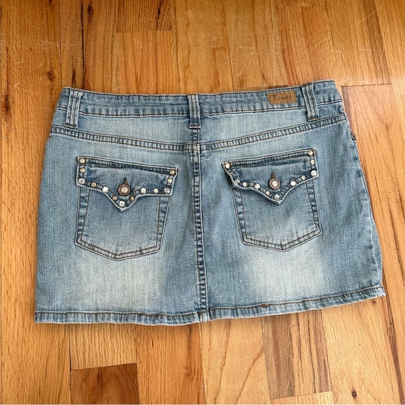 EUC Vintage Y2K Denim Mini Jean Skirt - Picture 2 of 4